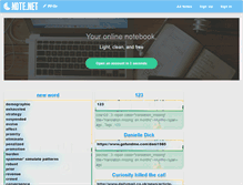 Tablet Screenshot of note.net